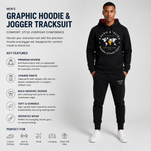 Home graphic hoodie tracksuit